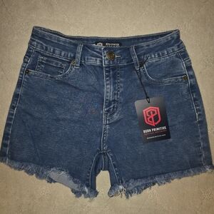 Born Primitive Ultra Stretch Liberty Women's Blue Jean Shorts 3"